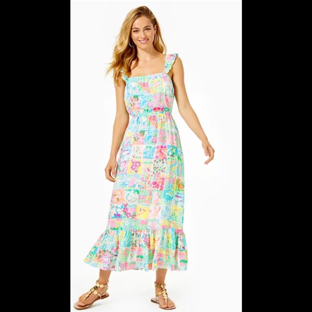 Lilly Pulitzer Christa MIDI Dress State of Mind